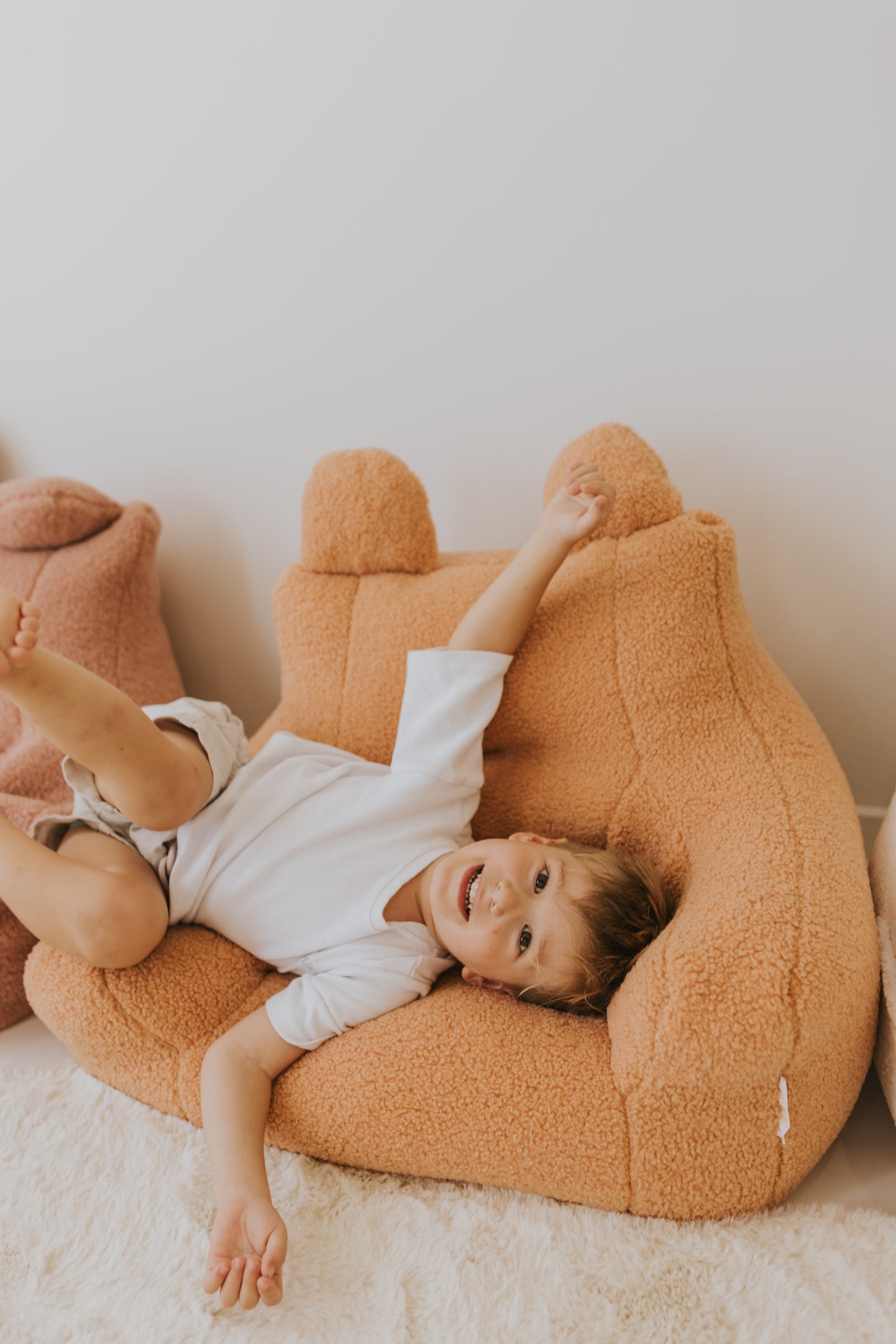 Sorbet Orange Texture Bean Bag