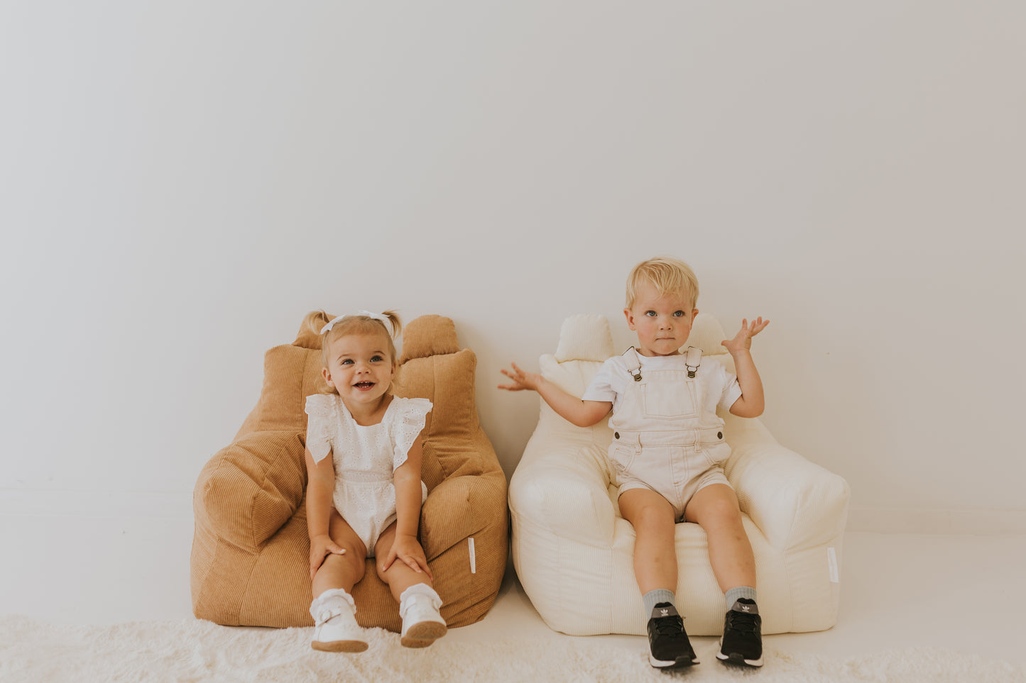 Cream Corduroy Bean Bag