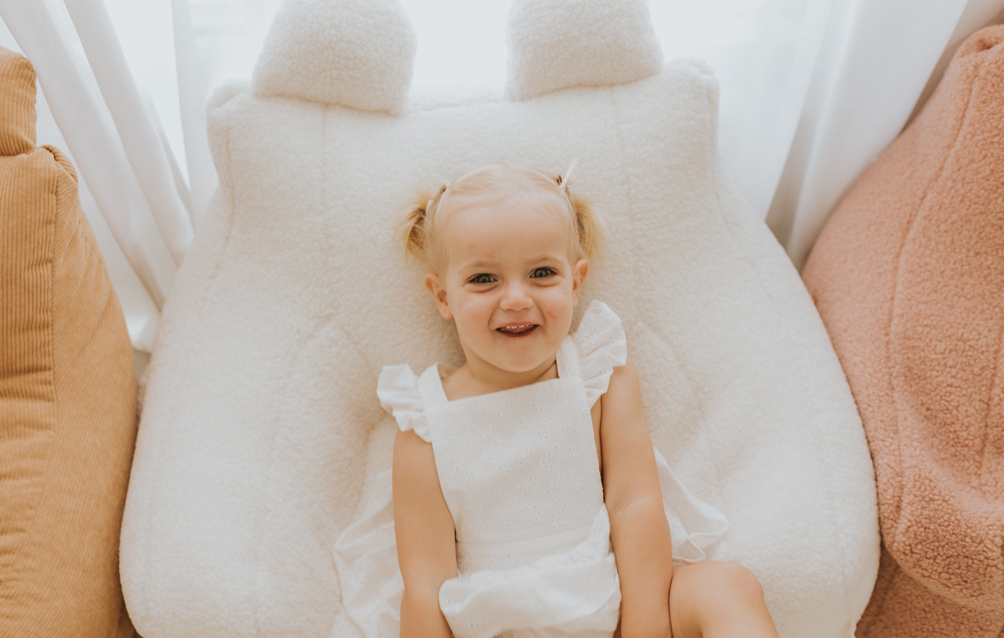 White Texture Bean Bag