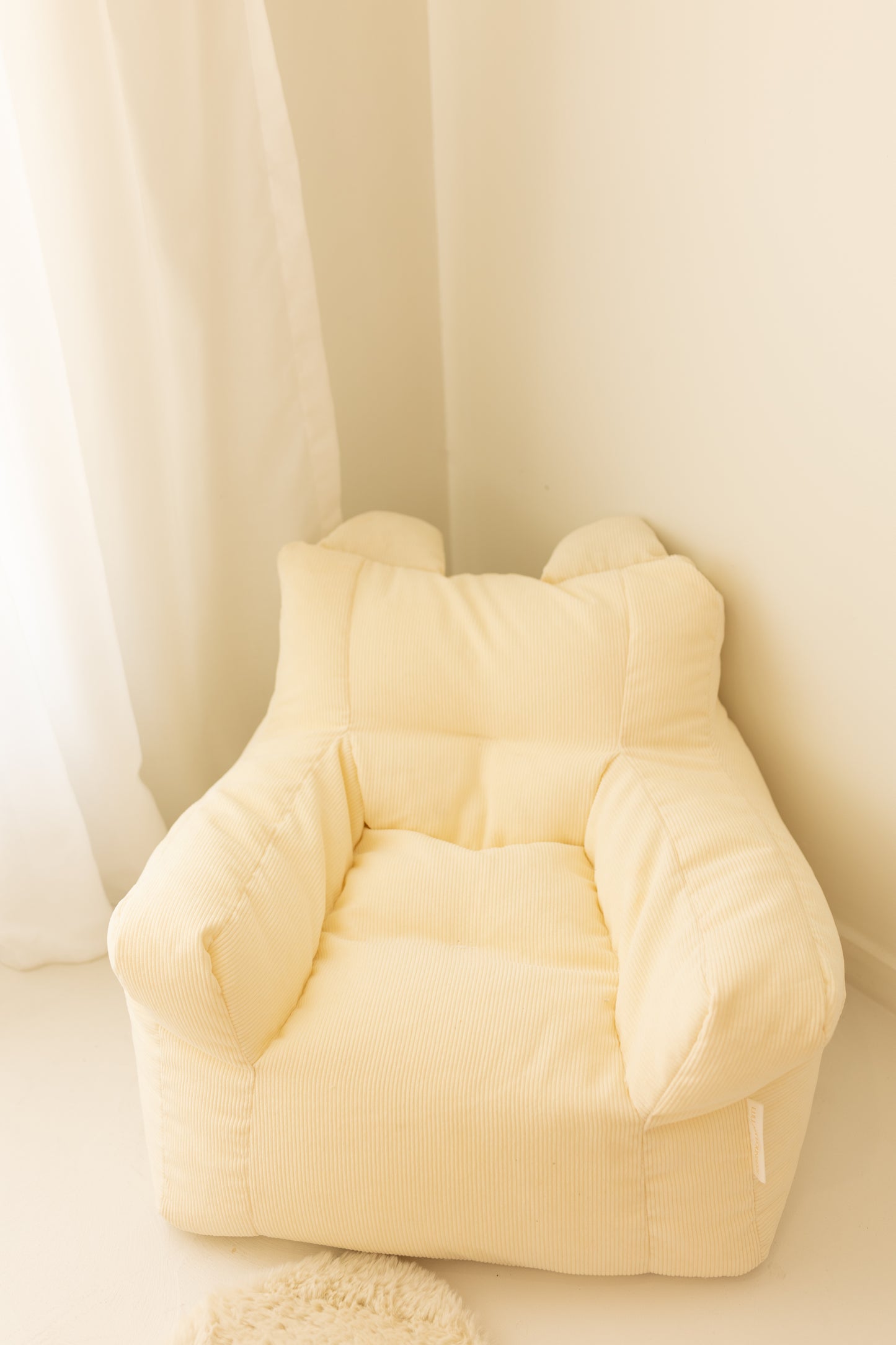 Cream Corduroy Bean Bag