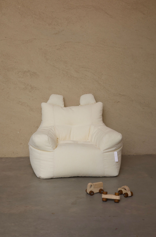 Cream Corduroy Bean Bag